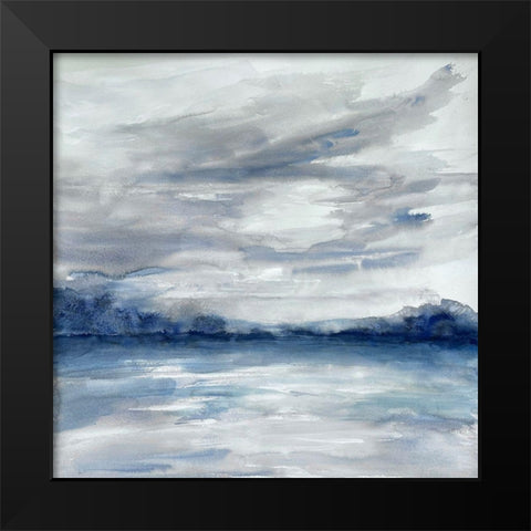 Gloomy Square 1 Black Modern Wood Framed Art Print by Charest, Doris