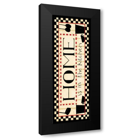 Home Black Modern Wood Framed Art Print by DiPaolo, Dan