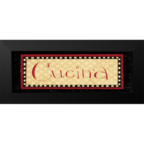 Cucina Black Modern Wood Framed Art Print by DiPaolo, Dan
