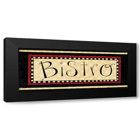 Bistro Black Modern Wood Framed Art Print with Double Matting by DiPaolo, Dan