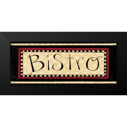 Bistro Black Modern Wood Framed Art Print by DiPaolo, Dan