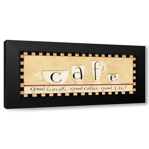 Cafe Black Modern Wood Framed Art Print with Double Matting by DiPaolo, Dan