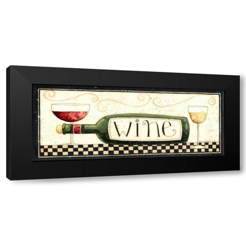 Wine Black Modern Wood Framed Art Print by DiPaolo, Dan