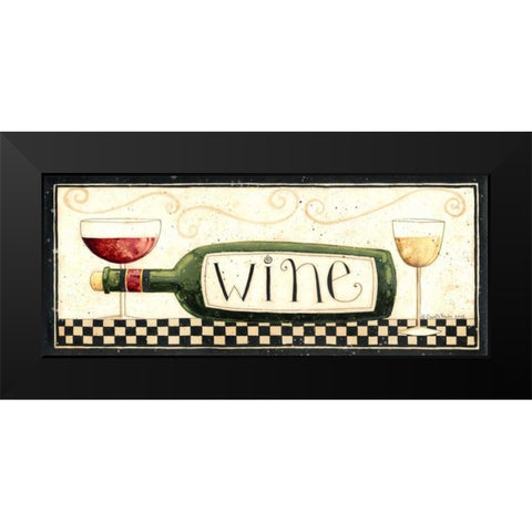 Wine Black Modern Wood Framed Art Print by DiPaolo, Dan