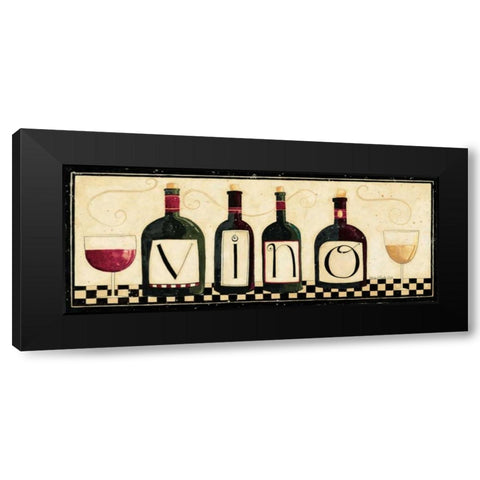 Vino Black Modern Wood Framed Art Print by DiPaolo, Dan