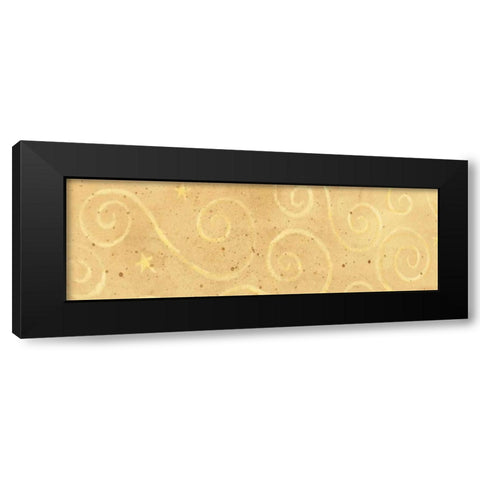 Sream Swirl Black Modern Wood Framed Art Print with Double Matting by DiPaolo, Dan