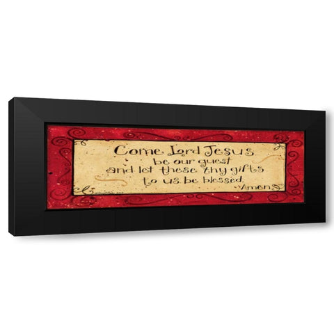 Lord Jesus Black Modern Wood Framed Art Print by DiPaolo, Dan