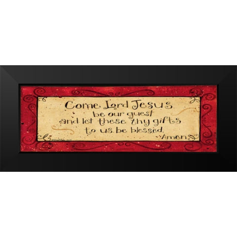 Lord Jesus Black Modern Wood Framed Art Print by DiPaolo, Dan