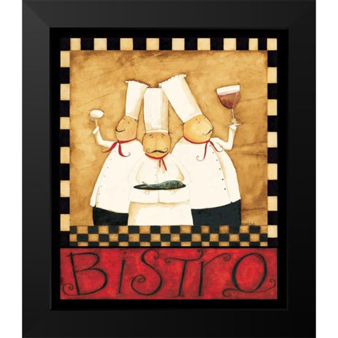 Chefs Black Modern Wood Framed Art Print by DiPaolo, Dan