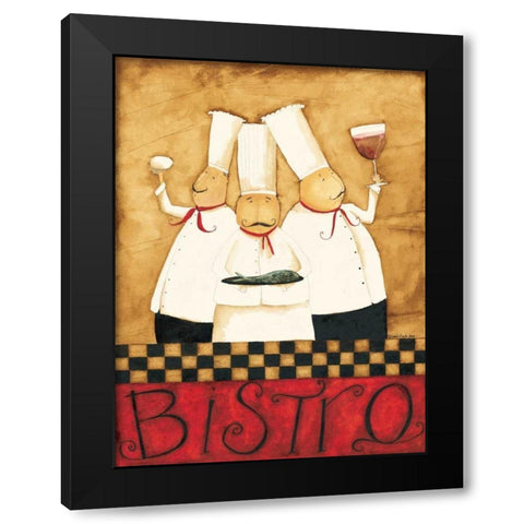 Happy Chefs Black Modern Wood Framed Art Print by DiPaolo, Dan