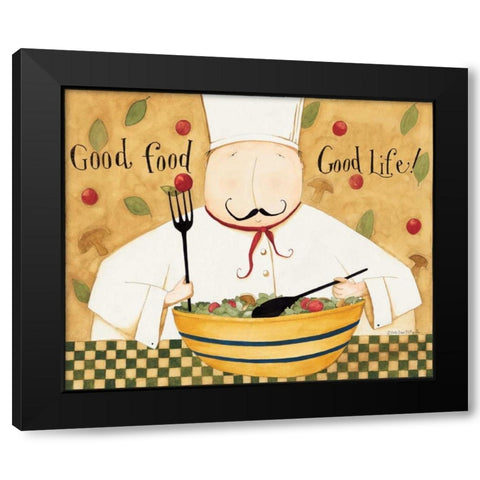 Good Food Black Modern Wood Framed Art Print with Double Matting by DiPaolo, Dan