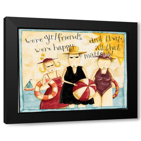 Friend Black Modern Wood Framed Art Print by DiPaolo, Dan