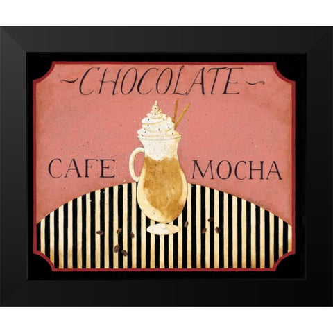 Mocha Black Modern Wood Framed Art Print by DiPaolo, Dan
