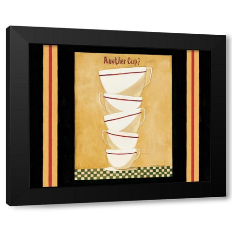 Tall Cups Black Modern Wood Framed Art Print with Double Matting by DiPaolo, Dan
