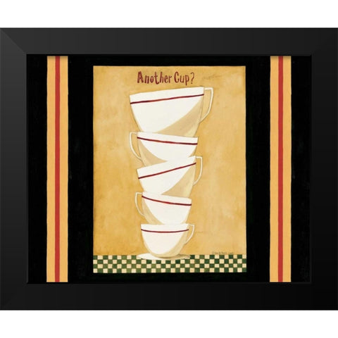 Tall Cups Black Modern Wood Framed Art Print by DiPaolo, Dan
