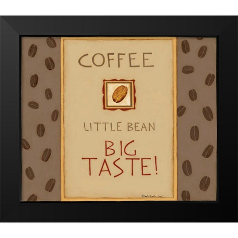 Little Bean Black Modern Wood Framed Art Print by DiPaolo, Dan