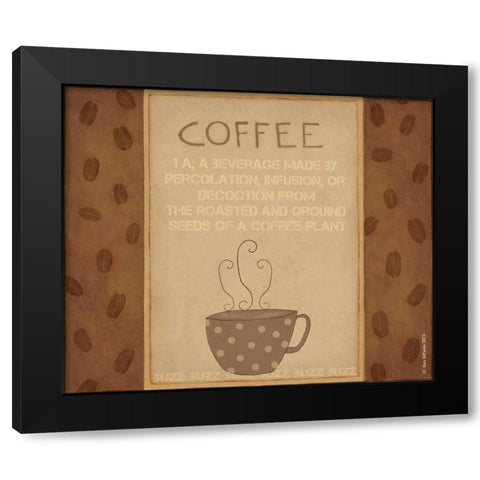Coffee Defined Black Modern Wood Framed Art Print with Double Matting by DiPaolo, Dan