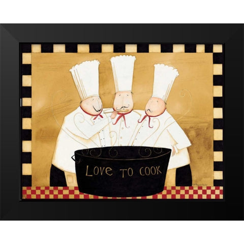 Tasting Chefs Black Modern Wood Framed Art Print by DiPaolo, Dan