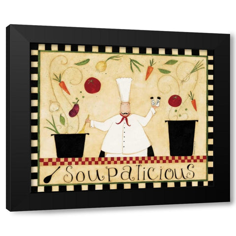 Soupalicious Black Modern Wood Framed Art Print by DiPaolo, Dan