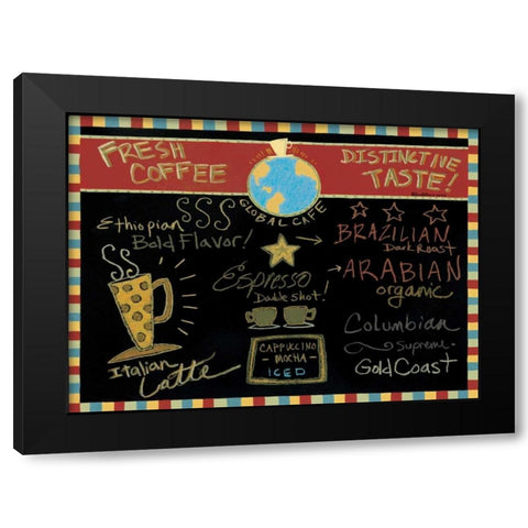 Taste Black Modern Wood Framed Art Print with Double Matting by DiPaolo, Dan