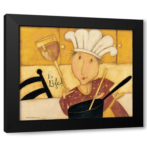 Cook Black Modern Wood Framed Art Print by DiPaolo, Dan