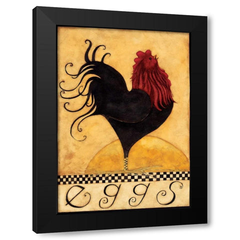 Eggs Black Modern Wood Framed Art Print by DiPaolo, Dan