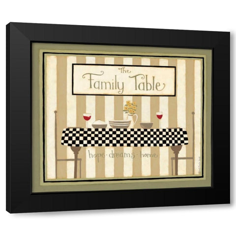 Table Black Modern Wood Framed Art Print by DiPaolo, Dan