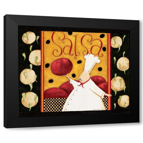 Onions Black Modern Wood Framed Art Print with Double Matting by DiPaolo, Dan