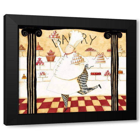 Love To Cook Black Modern Wood Framed Art Print by DiPaolo, Dan