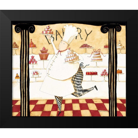 Love To Cook Black Modern Wood Framed Art Print by DiPaolo, Dan