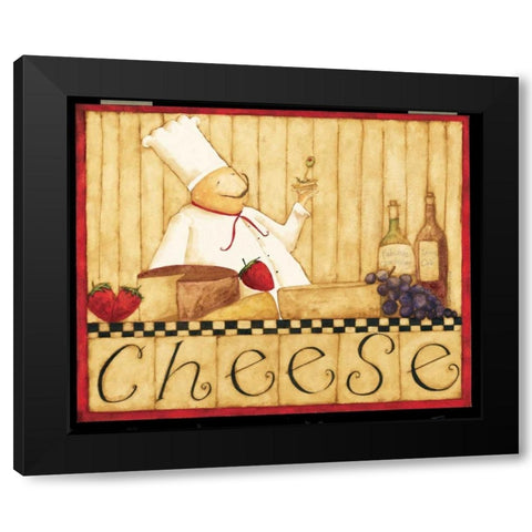 Cheese Black Modern Wood Framed Art Print with Double Matting by DiPaolo, Dan