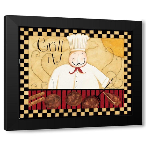 Cook It Black Modern Wood Framed Art Print by DiPaolo, Dan