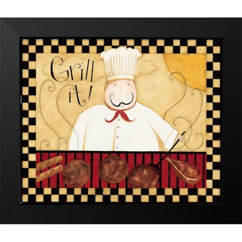 Cook It Black Modern Wood Framed Art Print by DiPaolo, Dan