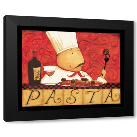 Old Chef Black Modern Wood Framed Art Print by DiPaolo, Dan