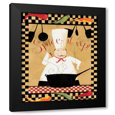 Spice It Up Black Modern Wood Framed Art Print with Double Matting by DiPaolo, Dan