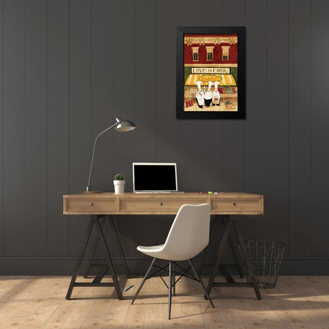 Together Black Modern Wood Framed Art Print by DiPaolo, Dan