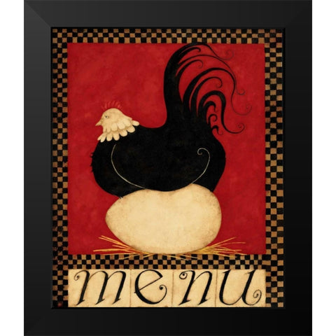 Eggs On The Menu Black Modern Wood Framed Art Print by DiPaolo, Dan