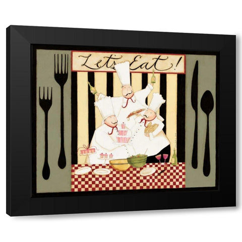 Eating Time Black Modern Wood Framed Art Print with Double Matting by DiPaolo, Dan