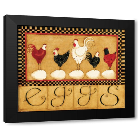 Lost Of Eggs Black Modern Wood Framed Art Print by DiPaolo, Dan