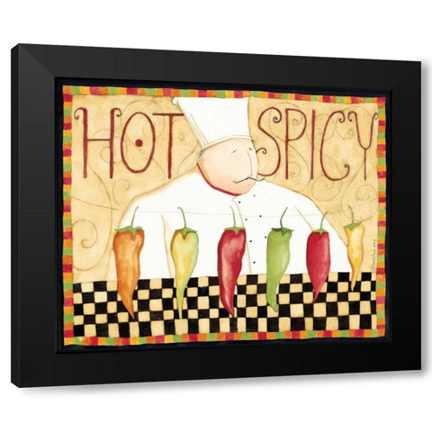 Hot Spice Black Modern Wood Framed Art Print by DiPaolo, Dan