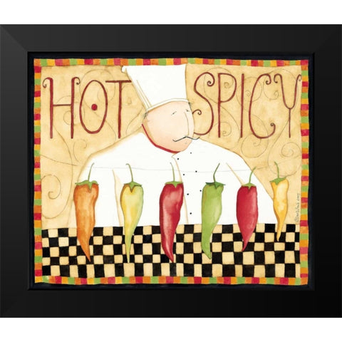 Hot Spice Black Modern Wood Framed Art Print by DiPaolo, Dan