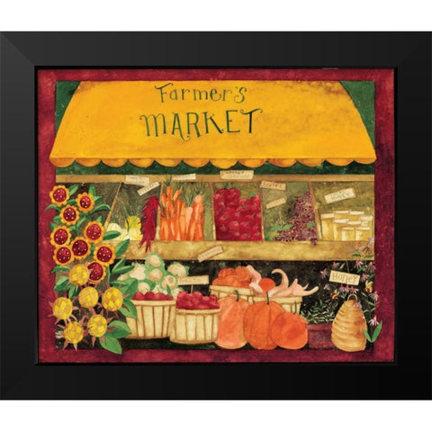 Market Black Modern Wood Framed Art Print by DiPaolo, Dan