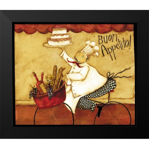 Eat Up Black Modern Wood Framed Art Print by DiPaolo, Dan