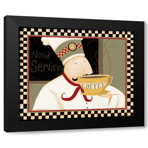 Coffee Black Modern Wood Framed Art Print by DiPaolo, Dan