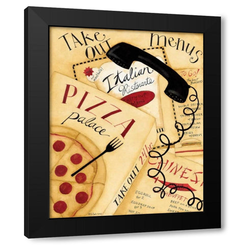 Order In Black Modern Wood Framed Art Print with Double Matting by DiPaolo, Dan