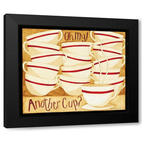 Another Cup Black Modern Wood Framed Art Print with Double Matting by DiPaolo, Dan