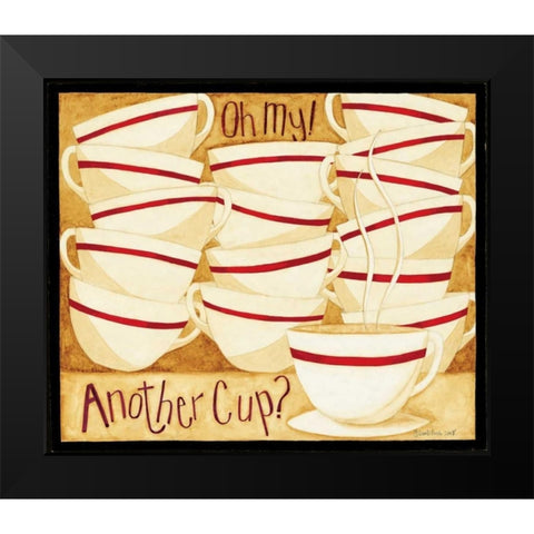 Another Cup Black Modern Wood Framed Art Print by DiPaolo, Dan