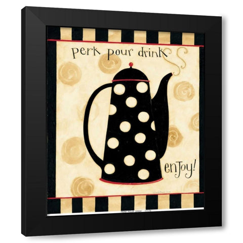 Drink Black Modern Wood Framed Art Print with Double Matting by DiPaolo, Dan