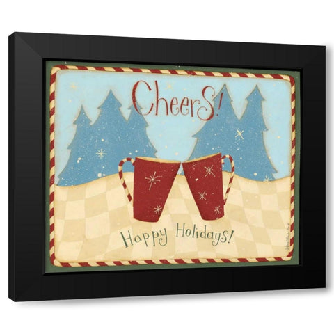 Cheers Black Modern Wood Framed Art Print with Double Matting by DiPaolo, Dan