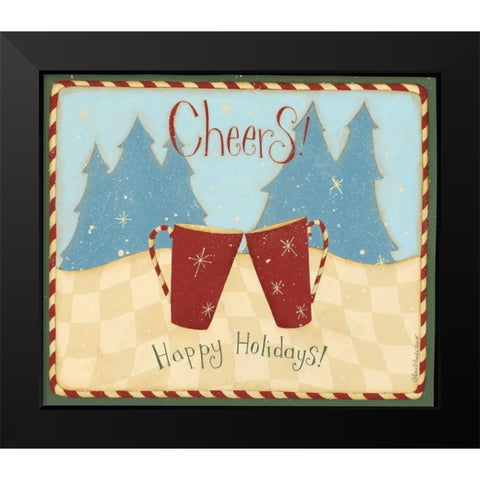 Cheers Black Modern Wood Framed Art Print by DiPaolo, Dan